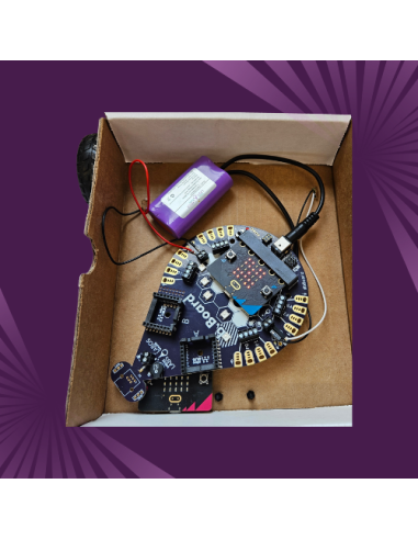 A fully assembled b.Board, prepared for classroom activities that spark coding, innovation, and collaboration.