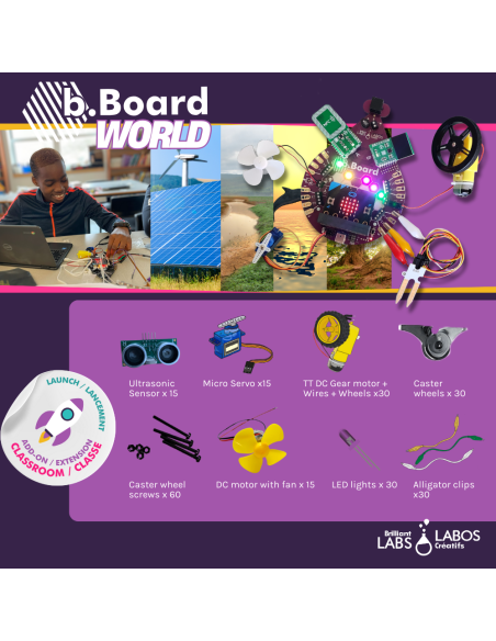 Trousse complémentaire b.Board Lancement Classe | automatisation et mouvement